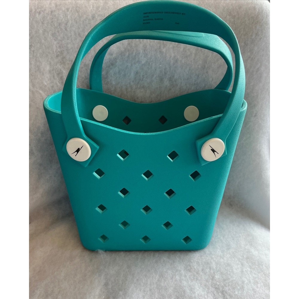ALDI Teal Tote‎ Bag Bucket Style Beach Pool Poolside Travel Casual